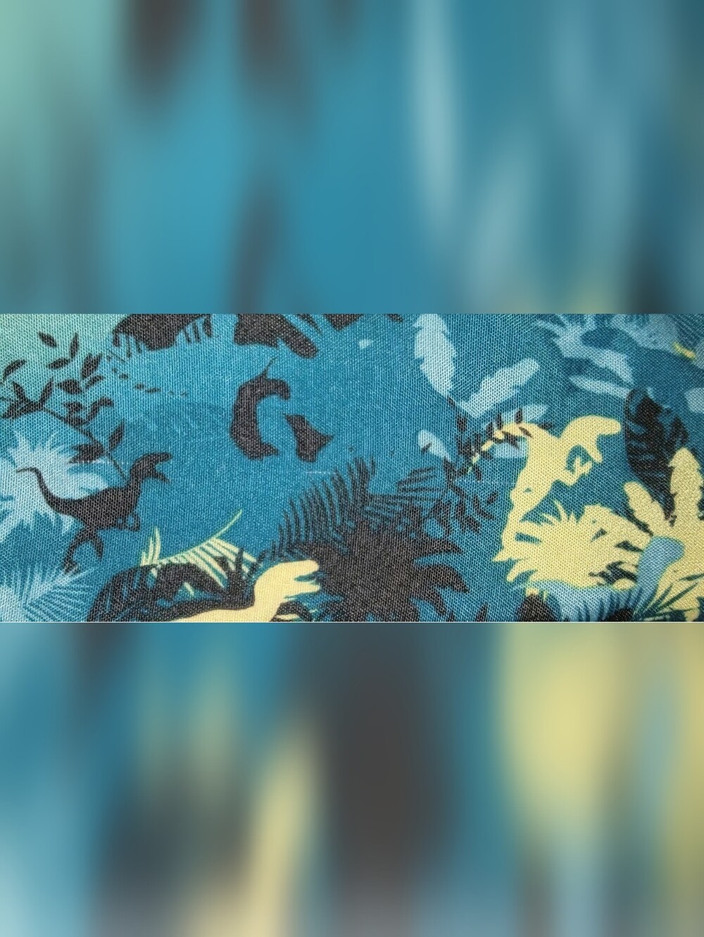 Jurassic World Dinosaurs Twin Fitted Sheet Black, Blue, Yellow Pre-Owned - Picture 5 of 5